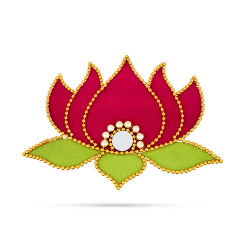 Giri Rangoli Sticker Lotus With Mirror Design Muggu Sticker For Pooja